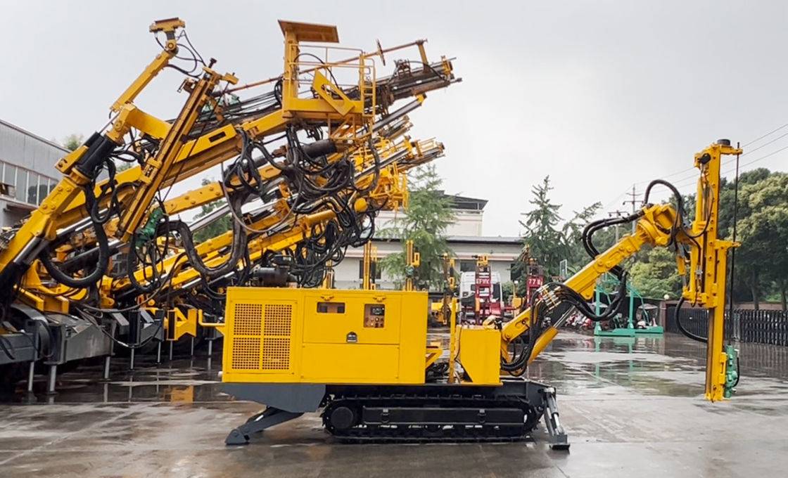 170L Hidrolik Yağ Tankı Kapasitesi 55kw Elektrikli Motorlu Yeraltı Madencilik Matkabı